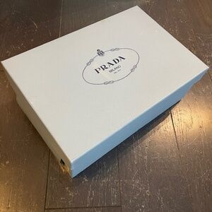 Prada blue black empty shoe box storage decoration medium 31/21/11cm
